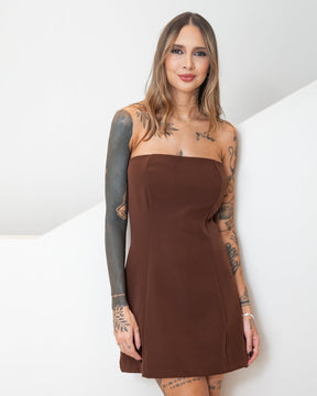 Vestido Curto Augusta - Tubinho Strapless