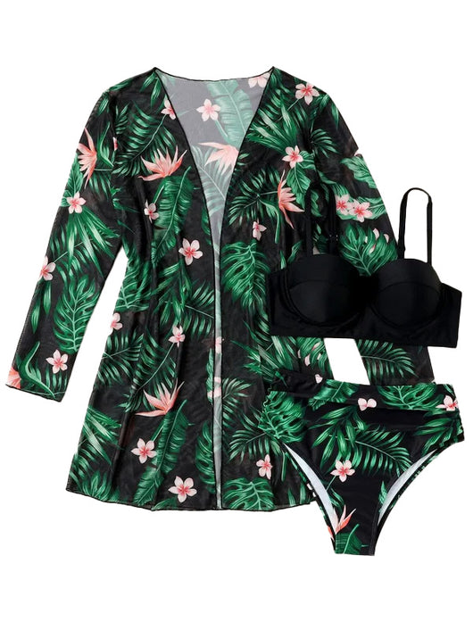 Conjunto Saida de Praia e Biquini Modelo Palmera 60