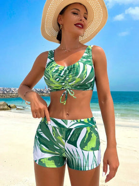 Conjunto de Biquini Feminino Saída de Praia Modelo Amazonia