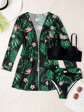 Conjunto Saída de Praia e Biquíni Modelo Palmera