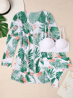 Conjunto Saída de Praia e Biquíni Modelo Palmera