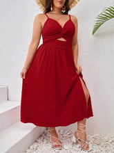 Vestido Vermelho Midi Plus Size Modelo Sevilla