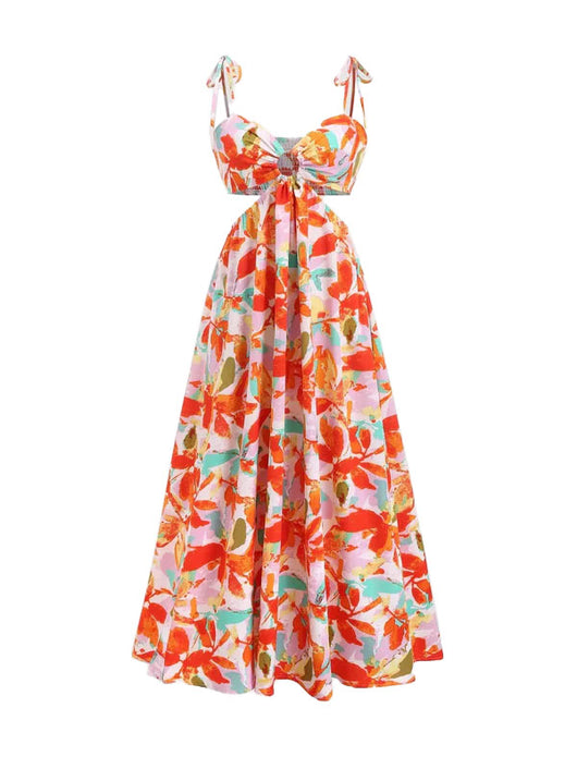 Vestido Midi Floral Modelo Fiorella 30