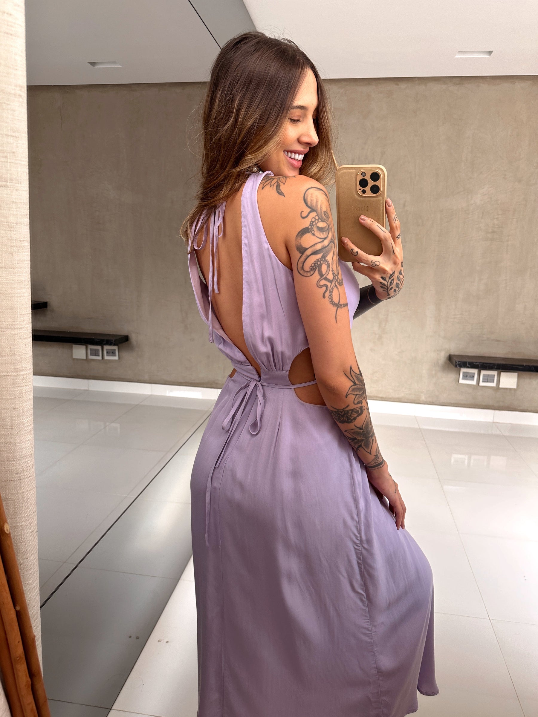 Vestido Longuete Sabrina - Amarrações