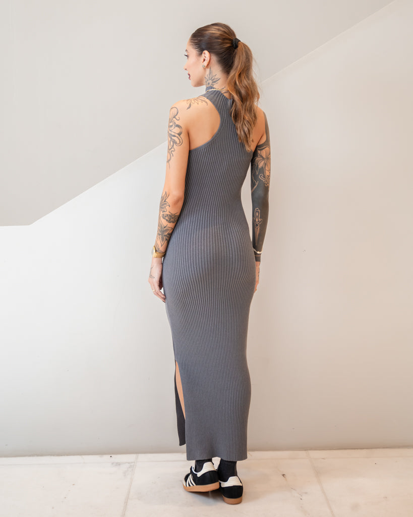 Vestido em Tricot Gabriela - Decote Cavado